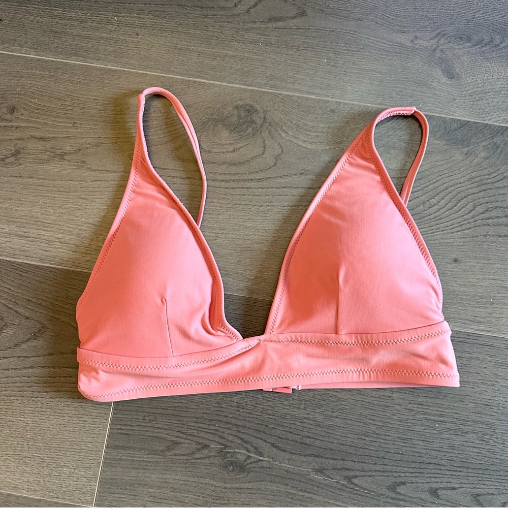 J. Crew pink bikini top (Sz S)